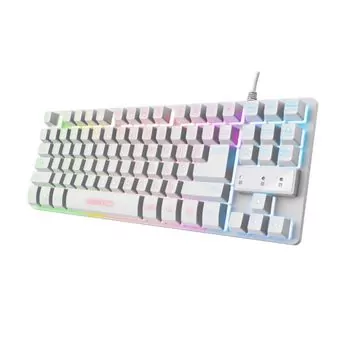 Tastatūra TRUST USB GXT833W White ENG (24737)