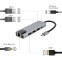 USB centrmezgls GEMBIRD USB Type C (A-CM-COMBO5-04) - foto 2