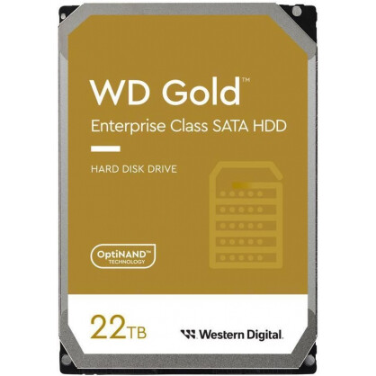 Cietais disks WD Gold 22TB SATA-III (WD221KRYZ)