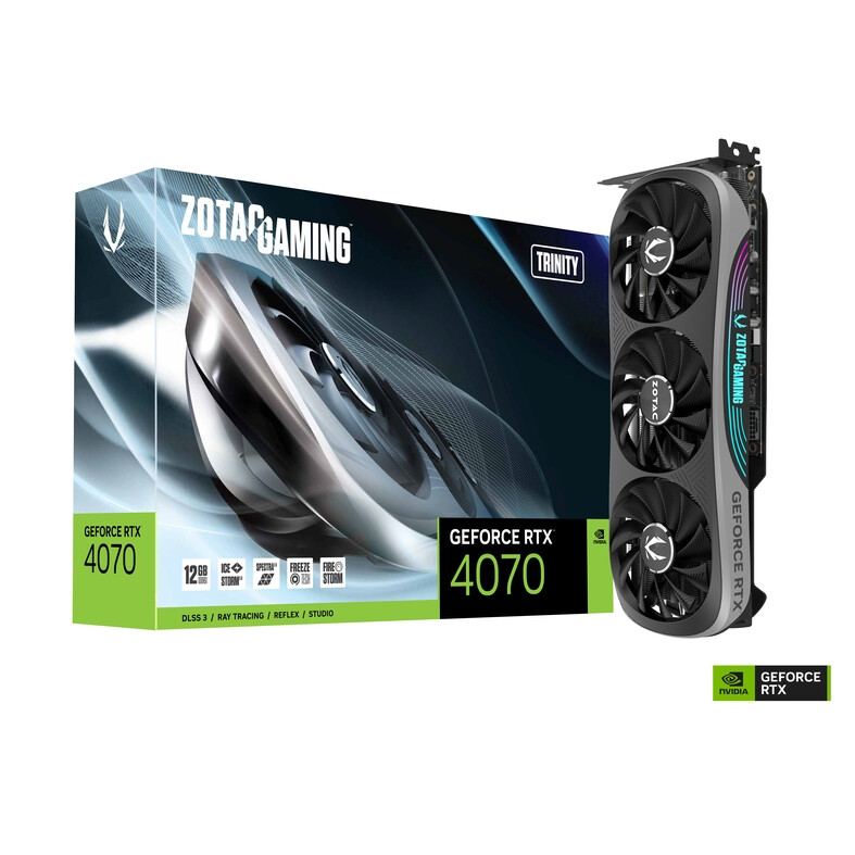 Videokarte ZOTAC GAMING RTX4070 Trinity 12GB GDDR6 (ZT-D40700D-10P)