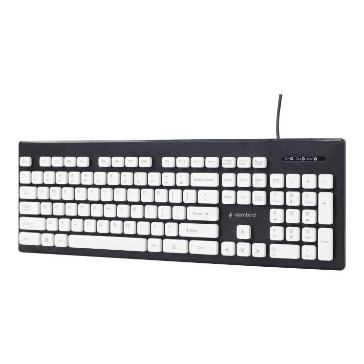 Tastatūra GEMBIRD CHOCOLATE USB BLACK ENG (KB-CH-0) - KB-CH-01