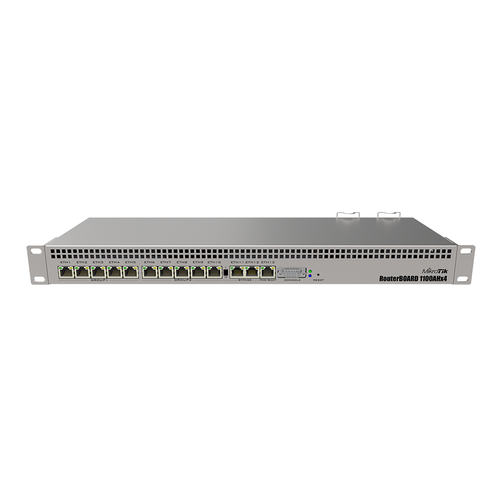 Maršrutētājs (rūteris) MIKROTIK NET 10/100/1000M 13PORT (RB1100X4)