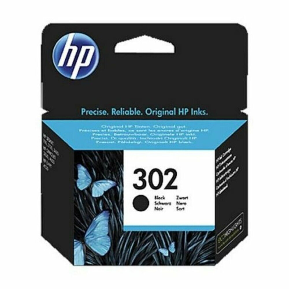 HP 302 black ink 190 pages (F6U66AE/UUS)