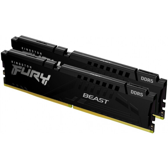 Operatīvā atmiņa Kingston Fury Beast 64Gb 6000MHz DDR5 CL40 KIT of 2x32GB (KF560C40BBK2-64)