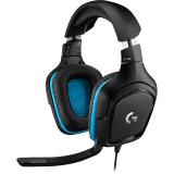 Garnitūra Logitech Gaming G432 Black/Blue (981-000770)