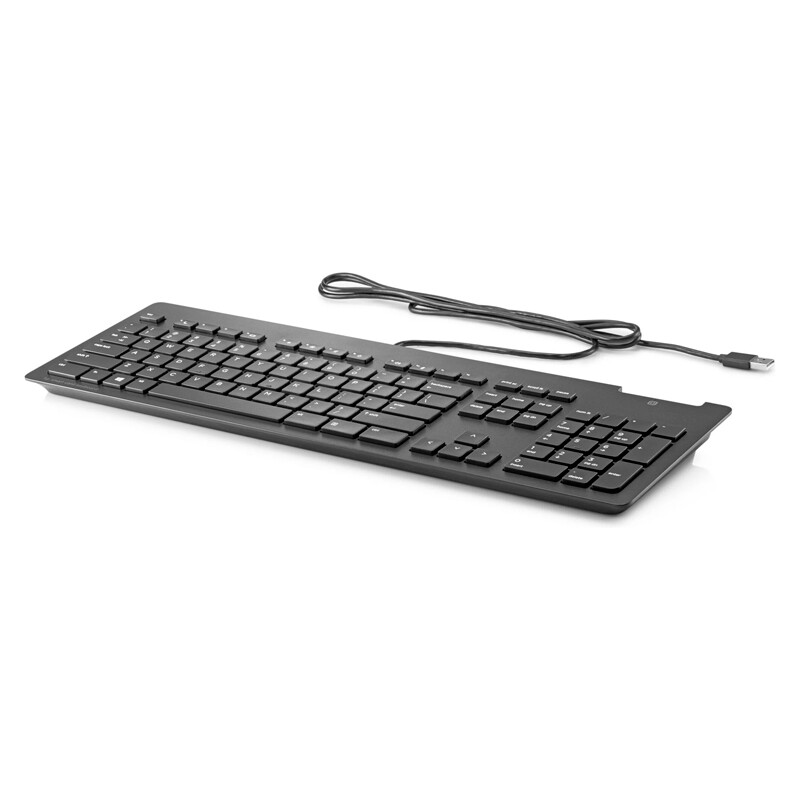 Tastatūra HP USB Business Slim SC Black ENG/RUS (Z9H48AA/ACB)