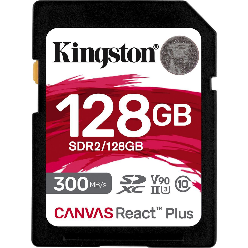 Memory card KINGSTON 128Gb SD Canvas React Plus (SDR2/128GB)