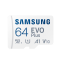 Memory card SAMSUNG EVO Plus microSDXC 64GB 2024 (MB-MC64SA/EU)