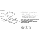 BOSCH Indukcijas plīts virsma 60 cm Melns, plīts virsma bez rāmja (PIE631BB5E)