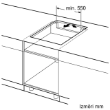 BOSCH Indukcijas plīts virsma 60 cm Melns, plīts virsma bez rāmja (PIE631BB5E)