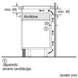 BOSCH Indukcijas plīts virsma 60 cm Melns, plīts virsma bez rāmja (PIE631BB5E)