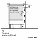 BOSCH Indukcijas plīts virsma 60 cm Melns, plīts virsma bez rāmja (PIE631BB5E)