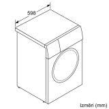 BOSCH Veļas mašīna, ielāde no priekšpuses 8 kg 1200 apgriezieni minūtē (WAN2401LSN)