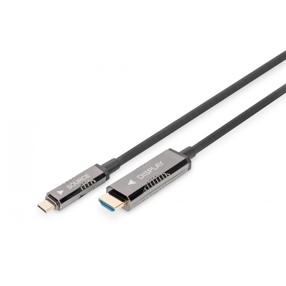 DIGITUS USB - Type C to HDMI AOC FO 15m (AK-330150-150-S)