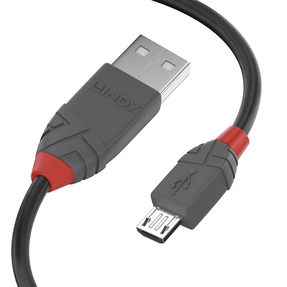 LINDY USB2 A TO MICRO-B 0.5M/ANTHRA (36731)