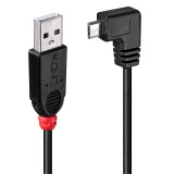 LINDY USB2 A TO MICRO-B 1M/90 DEGREE (31976)