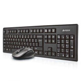 Tastatūra + pele A4Tech 7100N desktop keyboard Mouse Black (PERA4TKLA0094)