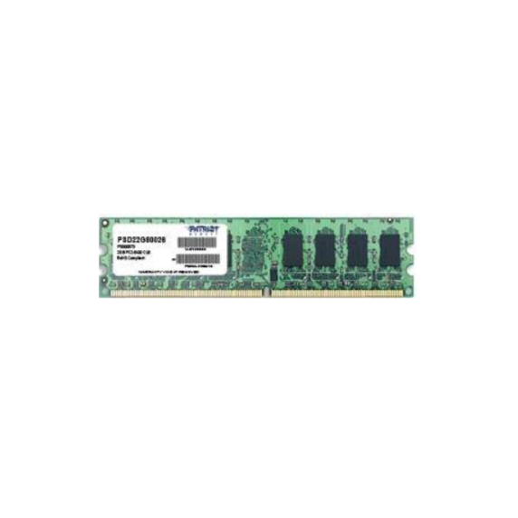 Operatīvā atmiņa Patriot Memory 2GB DDR2 800 MHz CL6 (PAMPATDR20045)