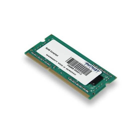 Operatīvā atmiņa Patriot Memory 4GB DDR3 1600 MHz CL11 (PSD34G160081S)