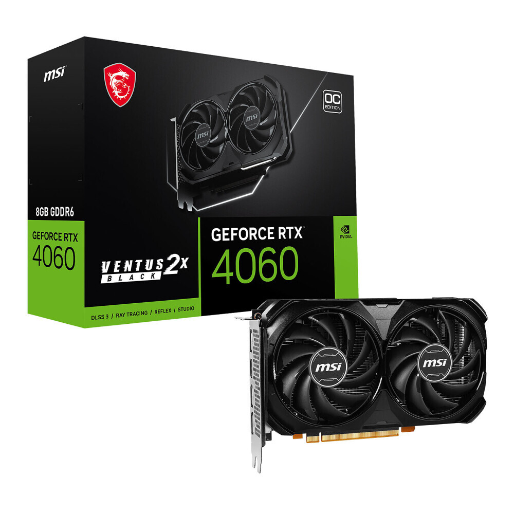 Videokarte MSI GeForce RTX 4060 VENTUS 2X 8 GB GDDR6 (VGAMISNVDM170)