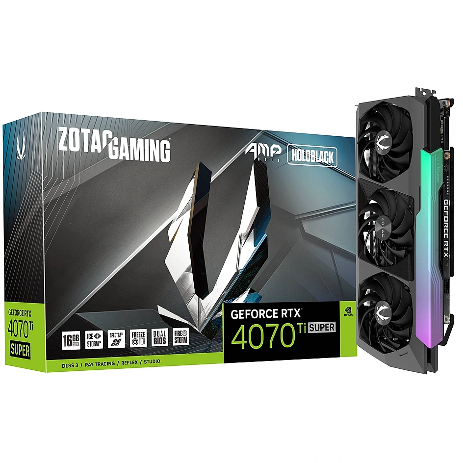 Videokarte Zotac NVIDIA GeForce RTX 4070 Ti SUPER 16 GB GDDR6X (VGAZOANVD0150)