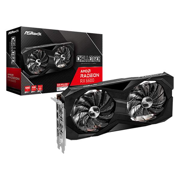 Videokarte Asrock Challenger Radeon RX 6600 8 GB GDDR6 (VGAASRATI0056)