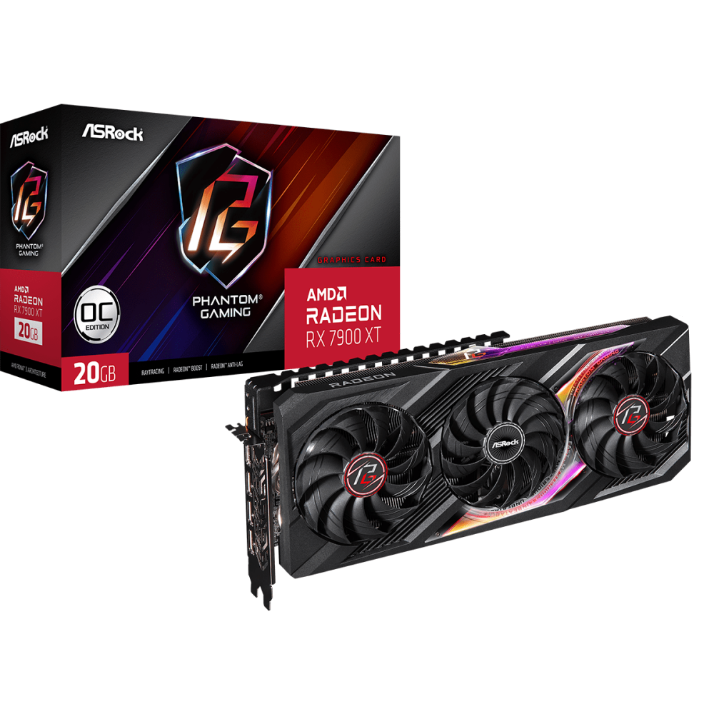 Videokarte Asrock Radeon RX 7900 XT 20 GB GDDR6 (VGAASRATI0074)