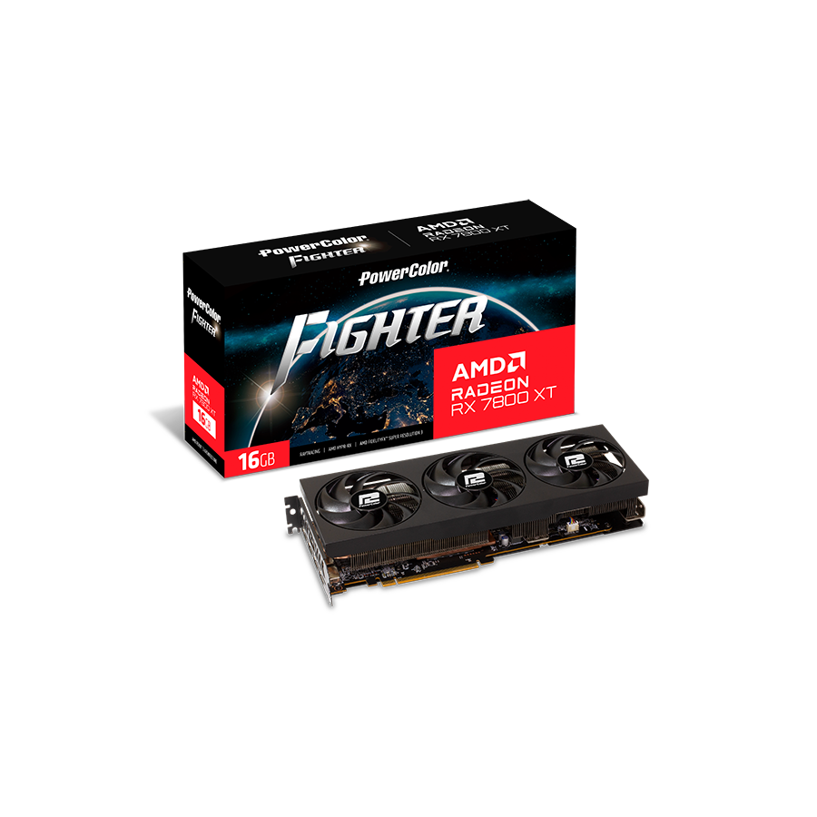 Videokarte PowerColor Radeon RX 7800 XT Fighter 16GB GDDR6 (VGAPOCATI0271)