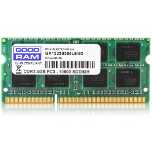 Operatīvā atmiņa Goodram PC3-12800 4GB 1600 MHz DDR3 CL11 (PAMGORSOO0041)