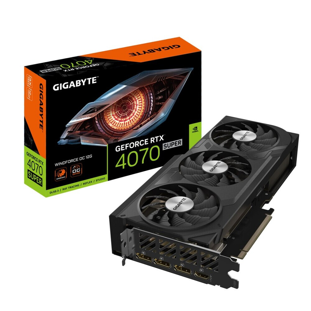 Videokarte Gigabyte GeForce RTX 4070 SUPER WINDFORCE 12 GB GDDR6X (VGAGIGNVD0760)