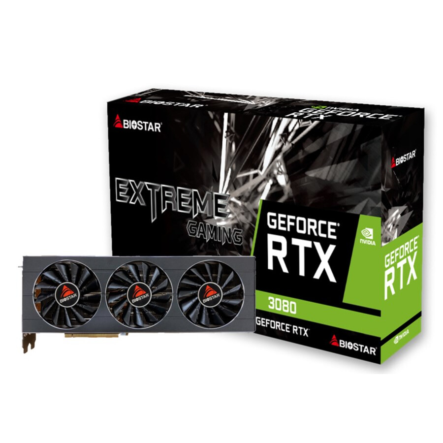 Videokarte BIOSTAR GeForce RTX 3080 10GB GDDR6X (VN3816RMT3)