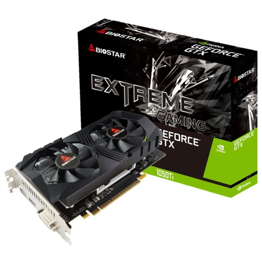 Videokarte Biostar GeForce GTX 1050 Ti 4 GB GDDR5 (VGABIONVD0006)