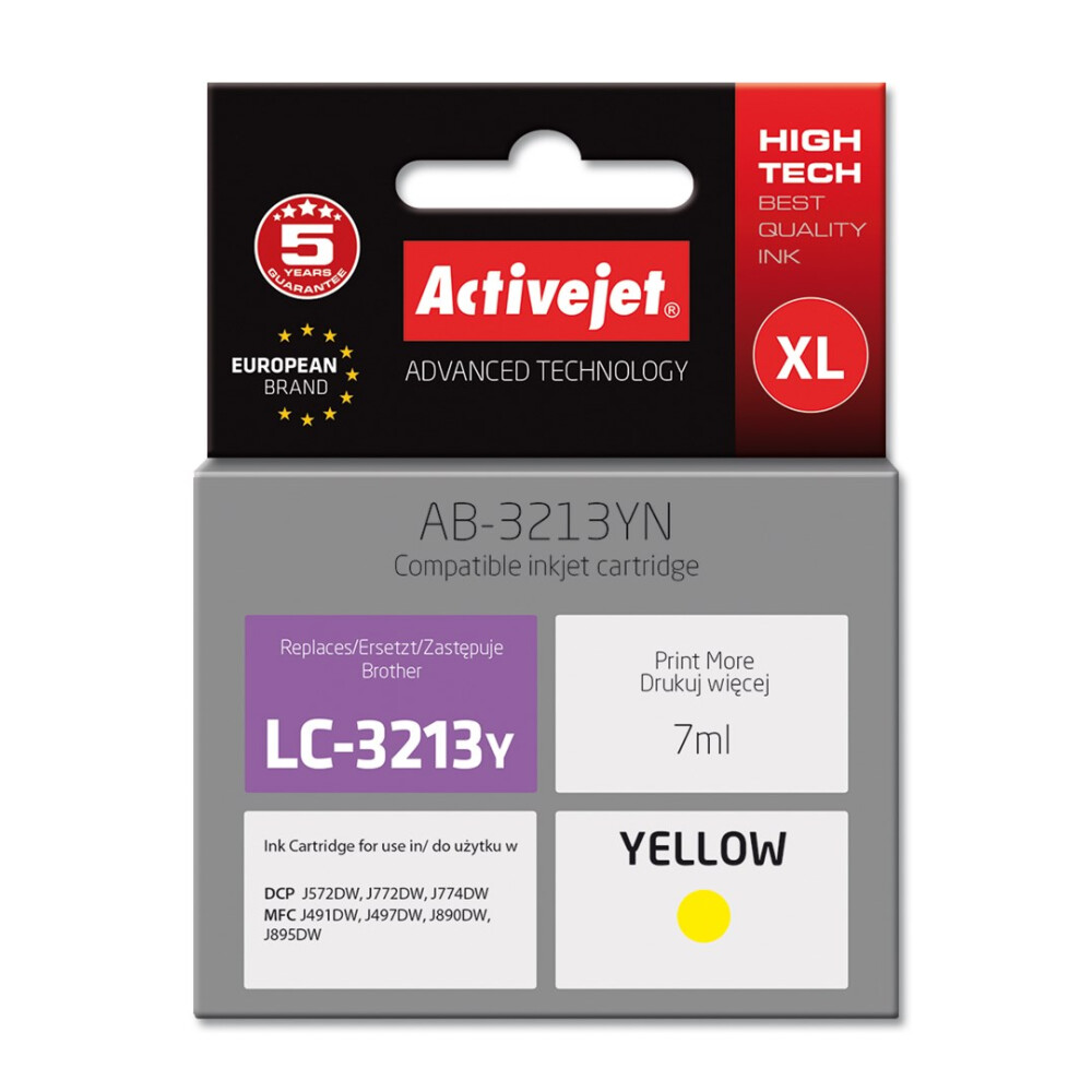 Activejet AB-3213YN Ink for Brother 7 ml yellow (EXPACJABR0104)