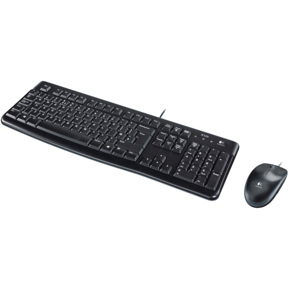 Tastatūra + pele Logitech Desktop MK120 Black (920-002589)