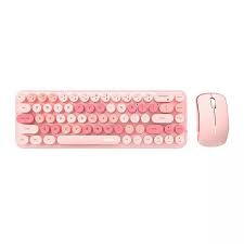 Tastatūra + pele MOFII Wireless set Bean 2.4G Pink (SMK-676367AG Pink)