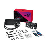 Ūdens dzesētājs ASUS ROG STRIX LC II 360 Processor Liquid cooling kit 12 cm Black 1 pc(s) (90RC00F0-M0UAY4)