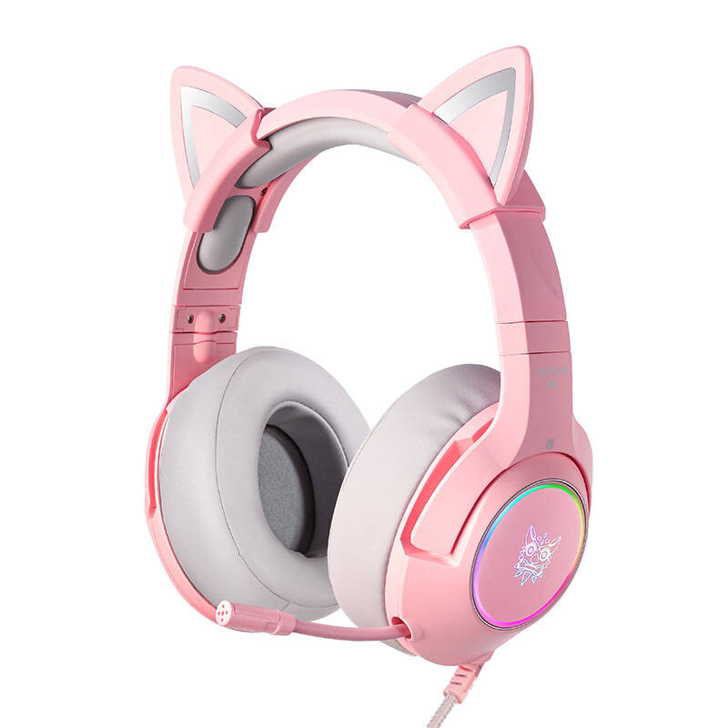 Austiņas ONIKUMA K9 Pink (K9P RGB USB 7.1)