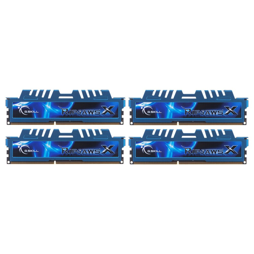 Operatīvā atmiņa G.Skill Ripjaws X 32GB 1600 MHz DDR3 CL9 KIT of 4x8GB (PAMGSKDR30012) - F3-1600C9Q-32GXM