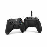 Kontrolleris Xbox Wireless Controller + USB-C Cable Black Gamepad Analogue (KSLMI1KON0028)