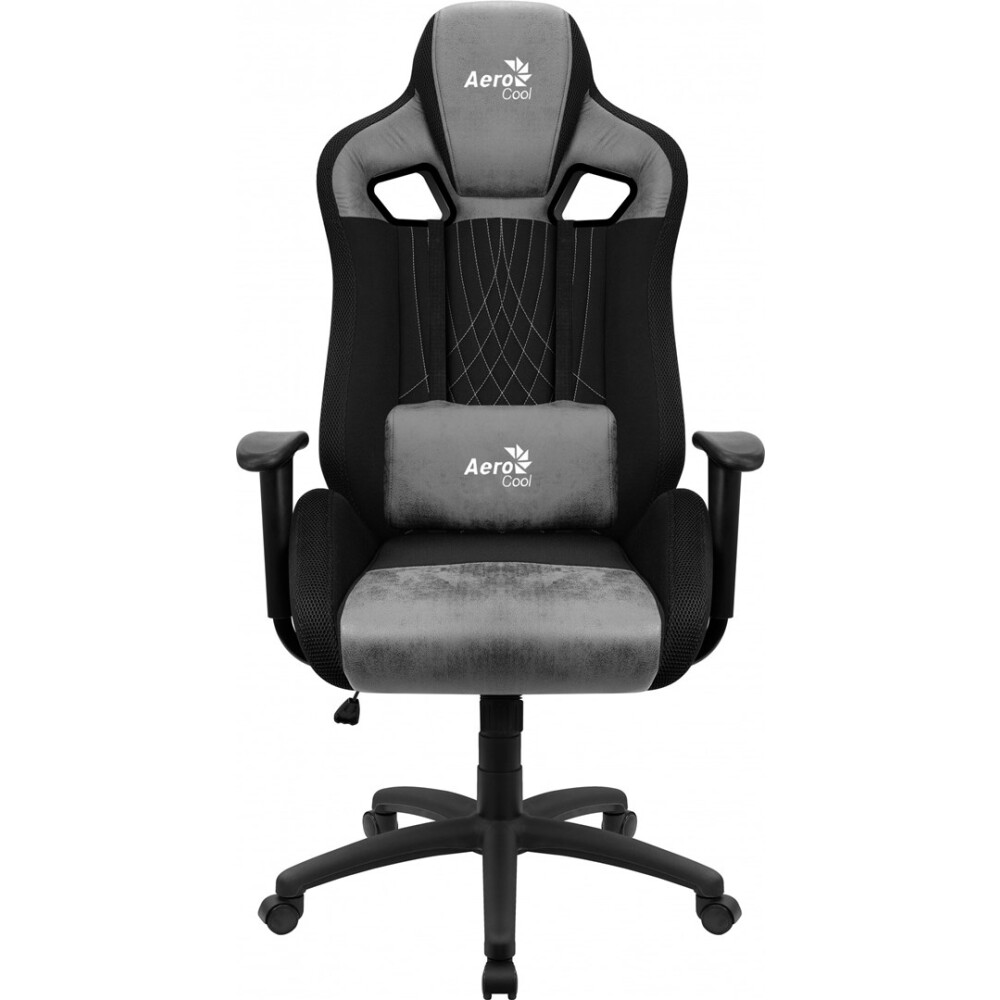 Datorkrēsls Aerocool EARL AeroSuede Black, Grey (GAMAERFOT0048)