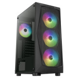 Datoru korpuss Aerocool PGS Falcon-A-BK-V1 FRGB Midi Tower (AEROPGS-FALCON-ABKV1)