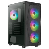 Datoru korpuss Aerocool PGS Falcon-A-BK-V1 FRGB Midi Tower (AEROPGS-FALCON-ABKV1)