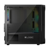 Datoru korpuss Logic PORTOS ARGB Mini Tower Black (OBULGCOBU0023)