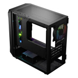 Datoru korpuss Logic PORTOS ARGB Mini Tower Black (OBULGCOBU0023)