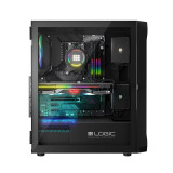 Datoru korpuss Logic PORTOS ARGB Mini Tower Black (OBULGCOBU0019)