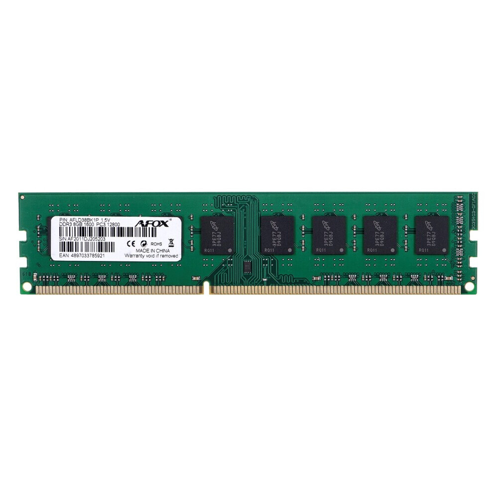 Operatīvā atmiņa AFOX 8 GB 1600 MHz DDR3 CL11 (PAMAFODR30010)