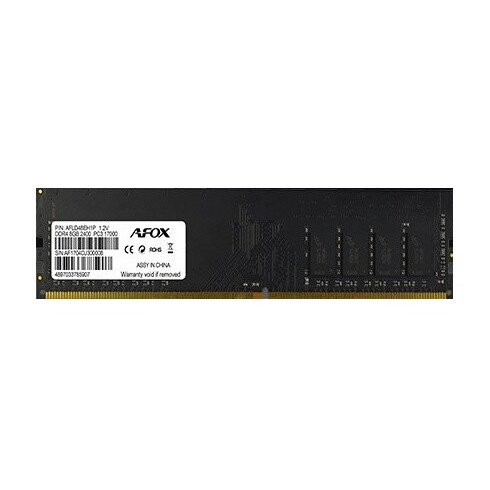 Operatīvā atmiņa AFOX 8 GB 2400 MHz DDR4 CL17 (PAMAFODR40011)