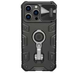 Futrālis Case Nillkin CamShield Armor Pro for iPhone 14 Pro black (CAM-SH-ARM-PRO-MAG iP-14 BLACK)