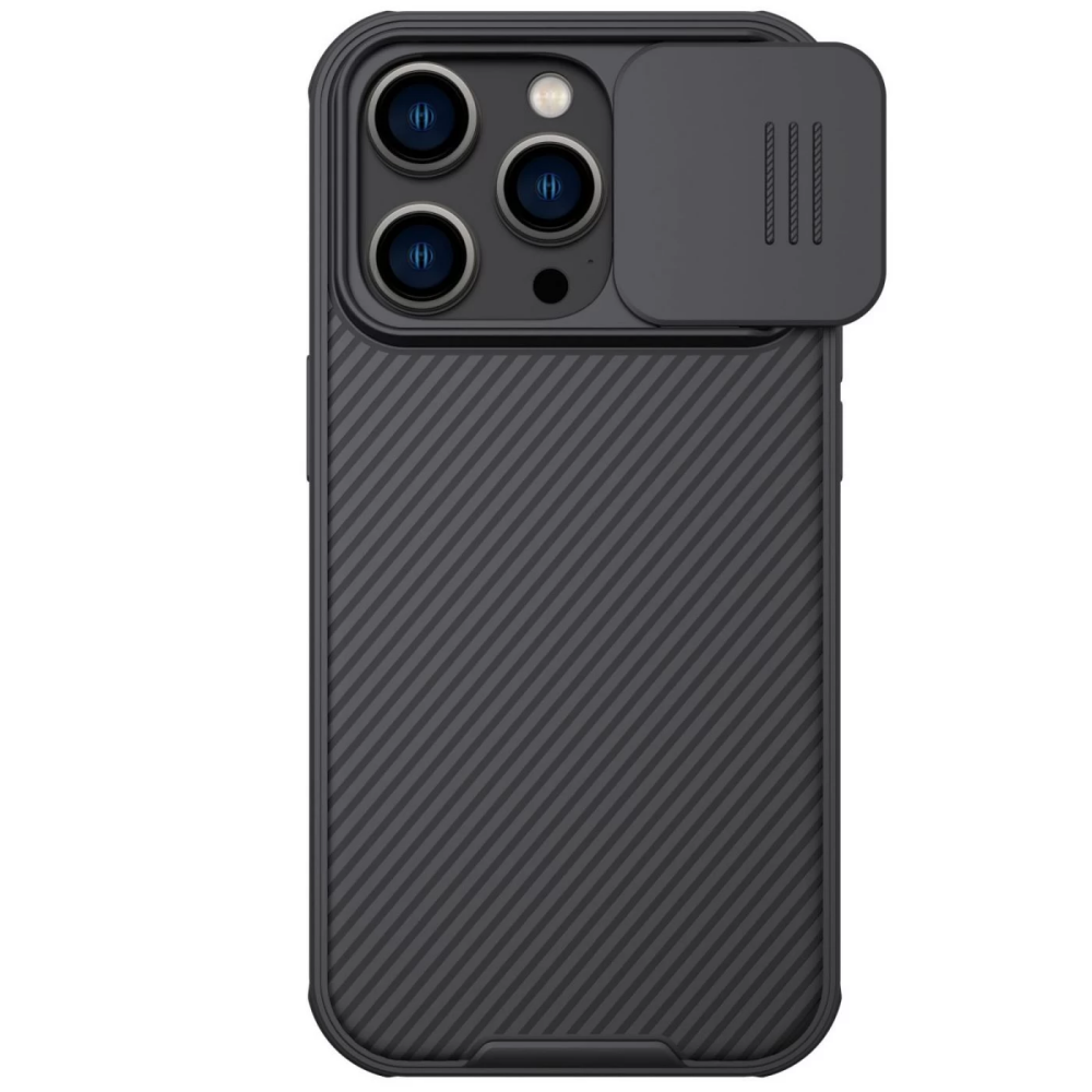 Futrālis Case Nillkin CamShield Pro for Apple iPhone 14 Pro Black (CAM-SH-PRO-MAG iP-14 PRO BLACK)