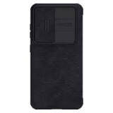 Futrālis Case Nillkin Qin Leather Pro for SAMSUNG S23+ black (Q-PRO-L-C (PLAIN) SAM-GAL-S23+ CLASSIC BLACK)